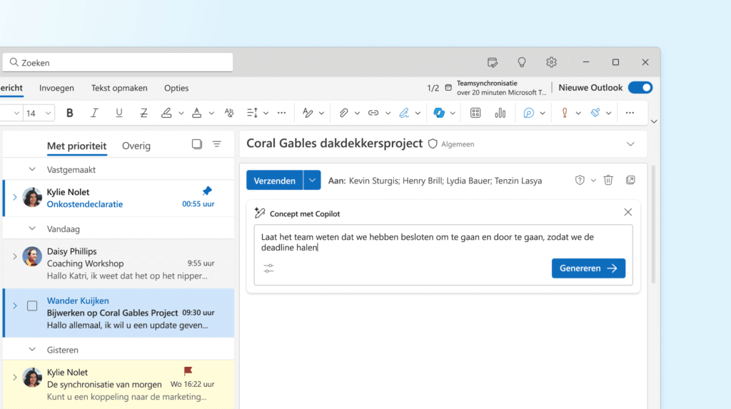 Microsoft 365 Copilot in Outlook