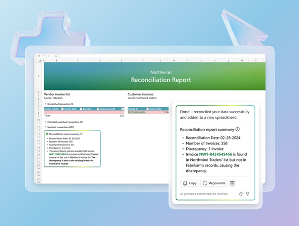 Copilot in Excel met Copilot for Finance