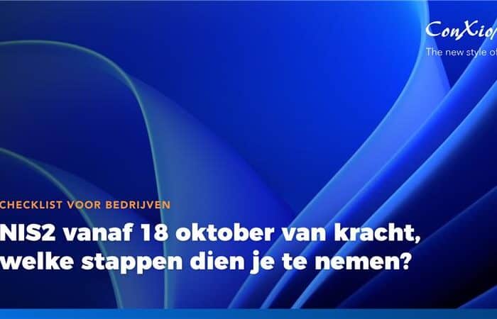 NIS2 op 18 oktober 2024 van kracht