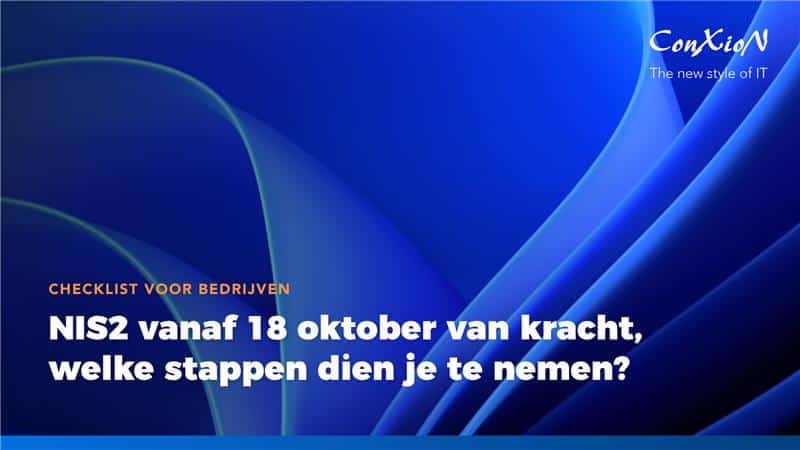 NIS2 op 18 oktober 2024 van kracht